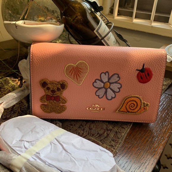 Authentic COACH 1941 pebbled Leather patches Flap snap Crosby LIMITED EDITION - Picture 3 of 13